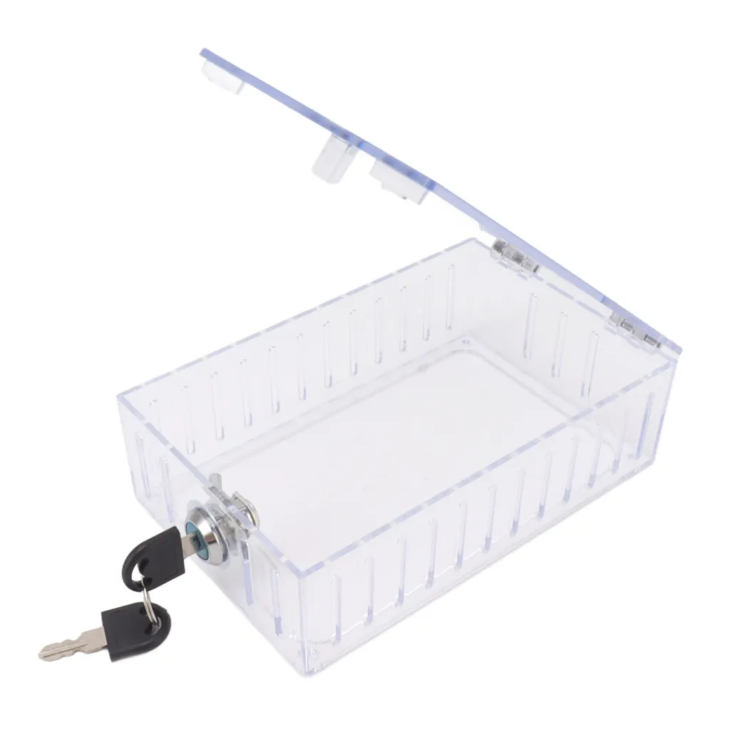 Couvercle de protection transparent pour thermostat avec serrure à clé - 5