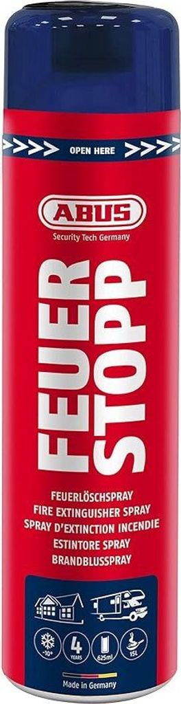 ABUS Feuerlöschspray AFS625 Feuerstopp, Brandklassen A-B-F Produktbild 
