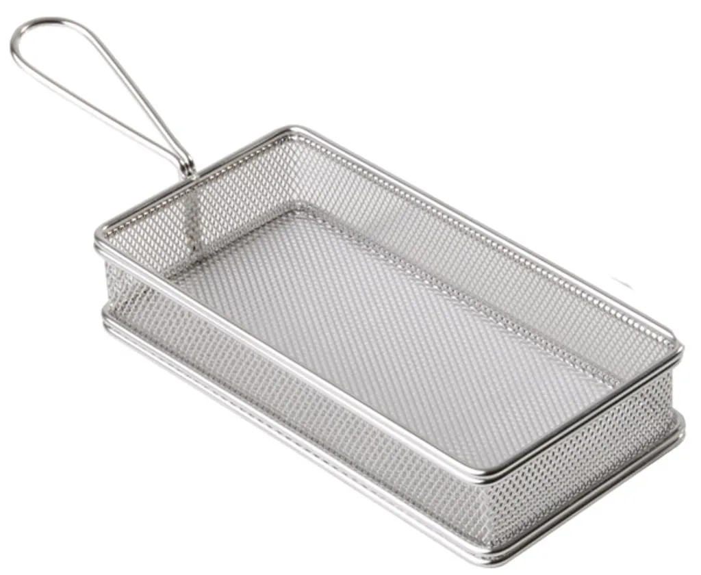 Cestello Servizio Fritti APS 40610 - Snack Holder Acciaio 21x10cm