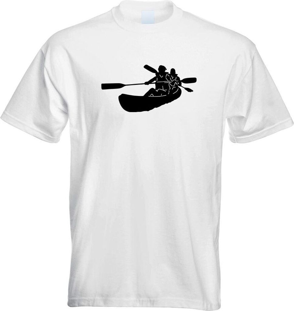 Kiwistar - T-Shirt - Weiss - Kajak - Kanus - Doppelpaddel Herren Funshirt Bedruckt Design Sprüche Spruch Motive - mit Motiv Bedruckt - Funshirt De...