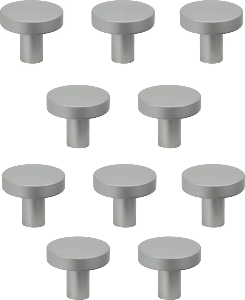 Lot de 10 boutons argentés pour rénover vos placards de cuisine et lit