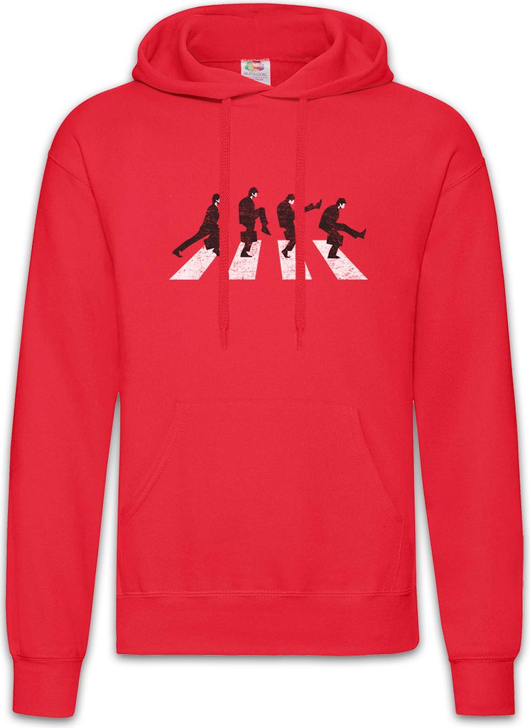 Urban Backwoods Silly Walk Road, Herren Hoodie, Farbe: Rot, Größe: 2XL