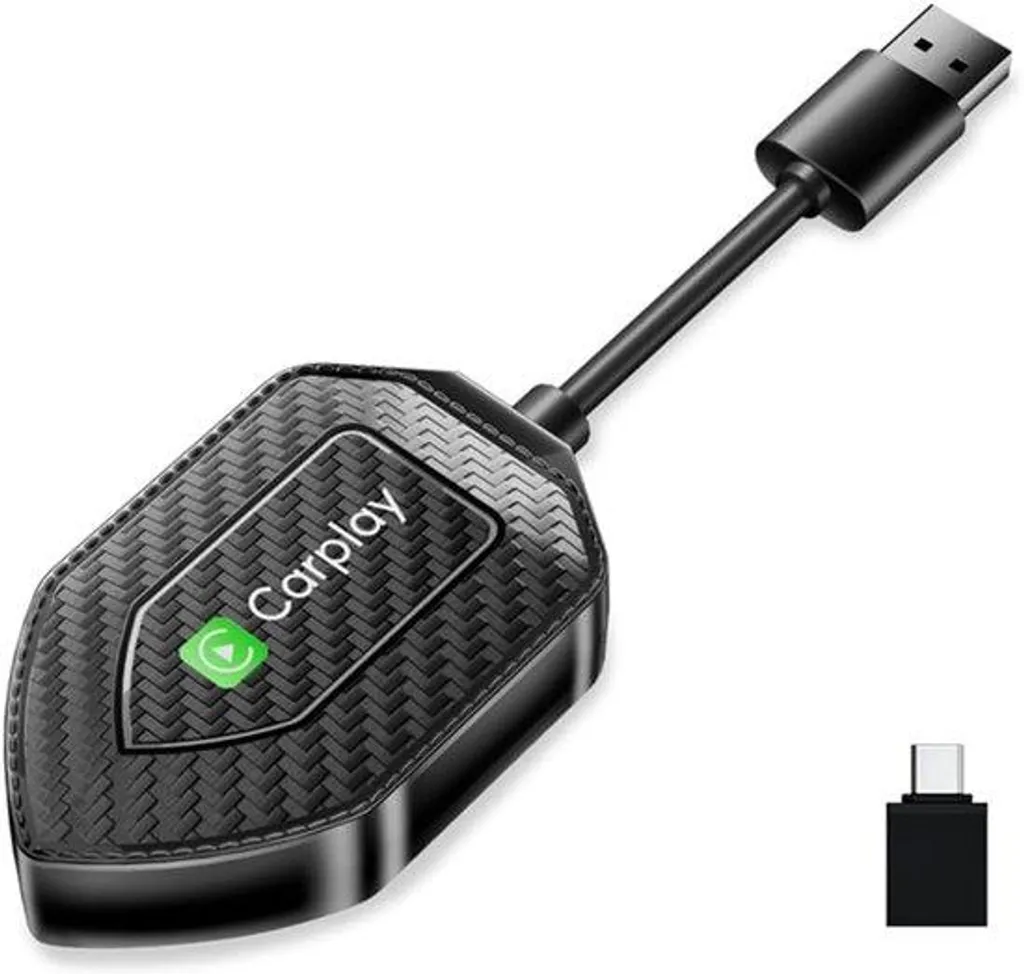 Adaptateur Android Auto Sans Fil 2-en-1 Bluetooth 5.0 Coque de Protection