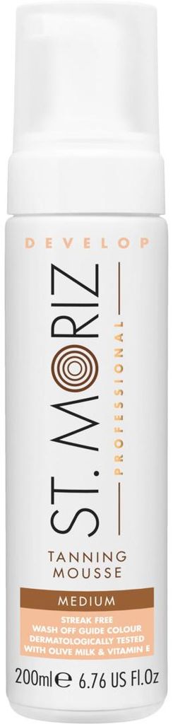 St. Moriz Zelfbruinende Mousse Professional Develop Medium, Productafbeelding 