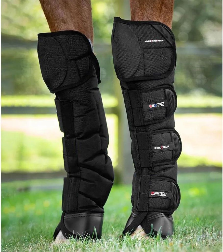 Premier Equine Ballistic Knee Pro-tech Travel Boot Sehnenstiefel Schwarz L Schwarz L