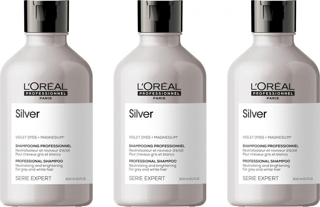 Serie Expert Silver Shampoo 3x300 ml