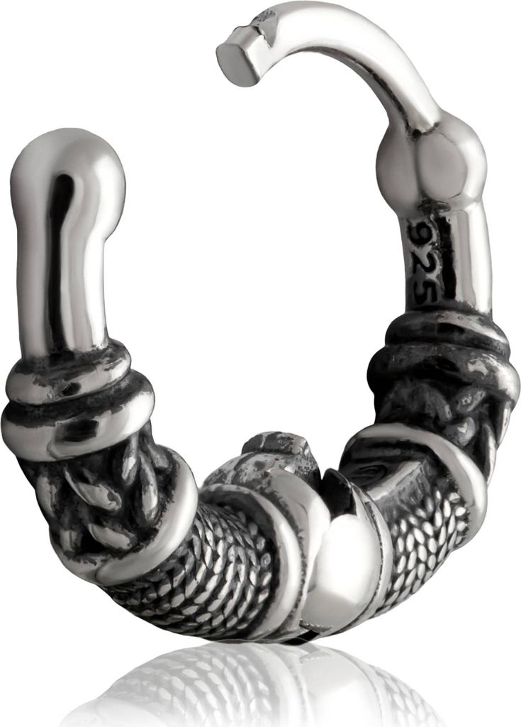 Einzel 12mm Keltische Creole 925er Sterling Silber Ohrring Produktbild 