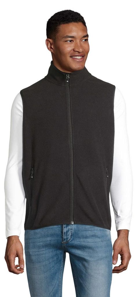 SOLS - "Factor" Weste Mit Reißverschluss für Herren/Damen Uni LT5695 (XL) (Schwarz)