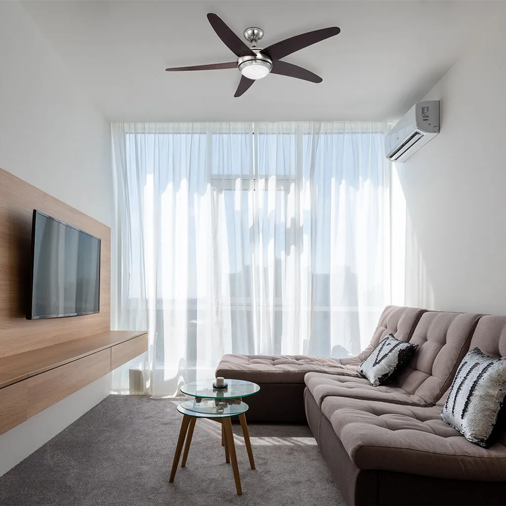 Ventilateur de plafond Fabiola 132 cm avec éclairage et télécommande - 7