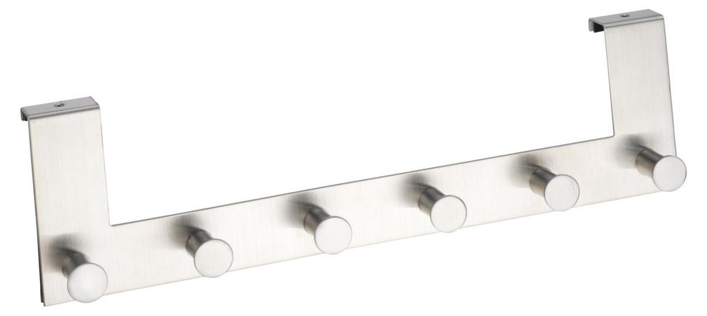 WENKO Tür Garderoben Edelstahl CELANO Haken Handtuch Halter Produktbild 