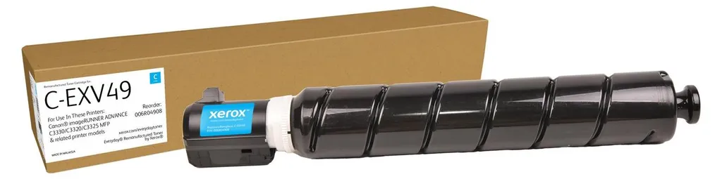 Toner cyan Xerox 006R04908 anti-gaspillage pour Canon C-EXV49