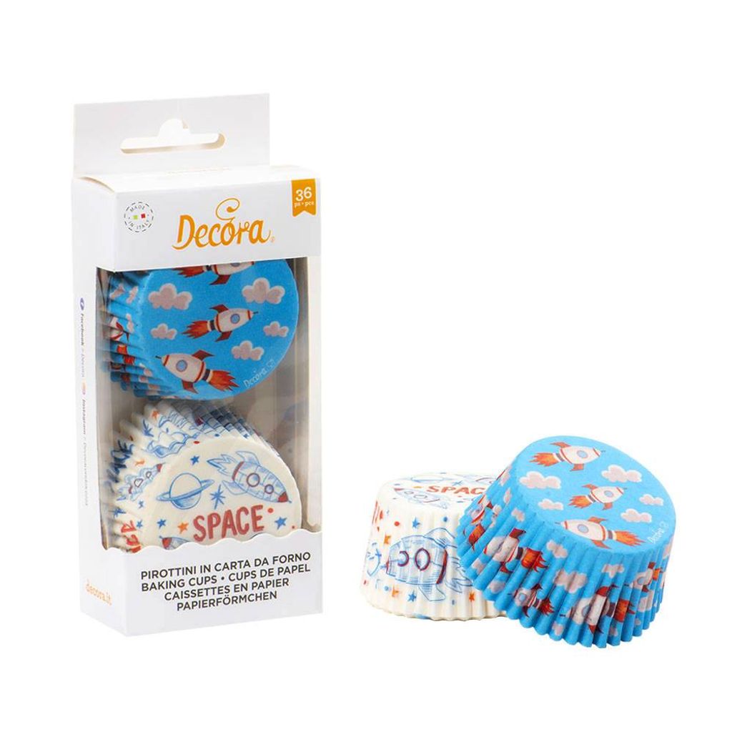 Muffin-Körbchen 36Stück Universum - Decora Produktbild 