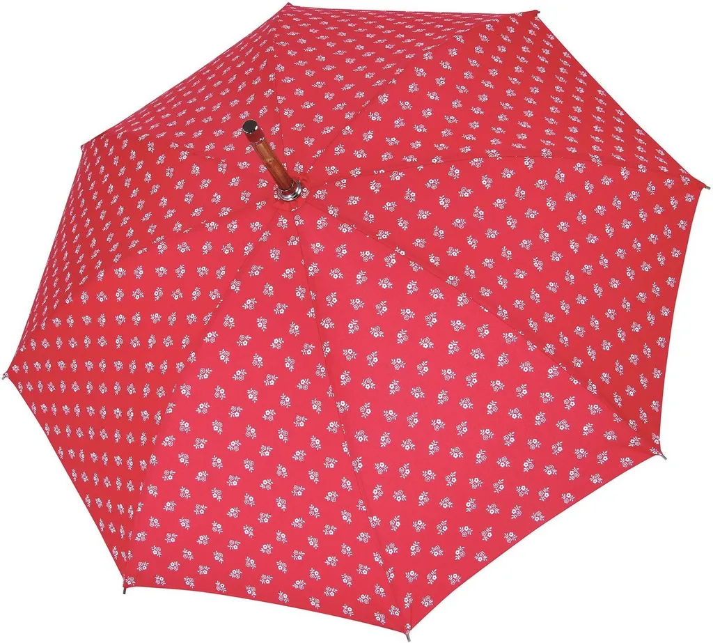 Doppler Manufaktur Parapluie Canne Kastanie Salzburg Rouge Artisanal