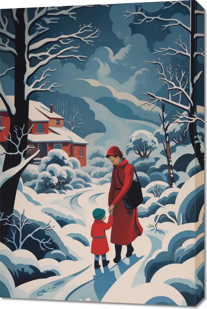 Image Mère et Enfant 60x90 cm - Impression Haute Qualité Paysage