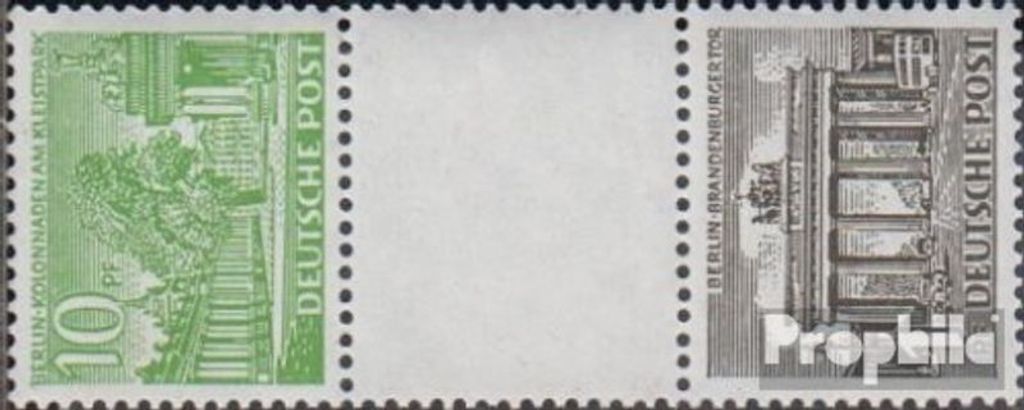 Briefmarken Berlin (West) 1949 Mi SZ1A postfrisch Berliner Bauten