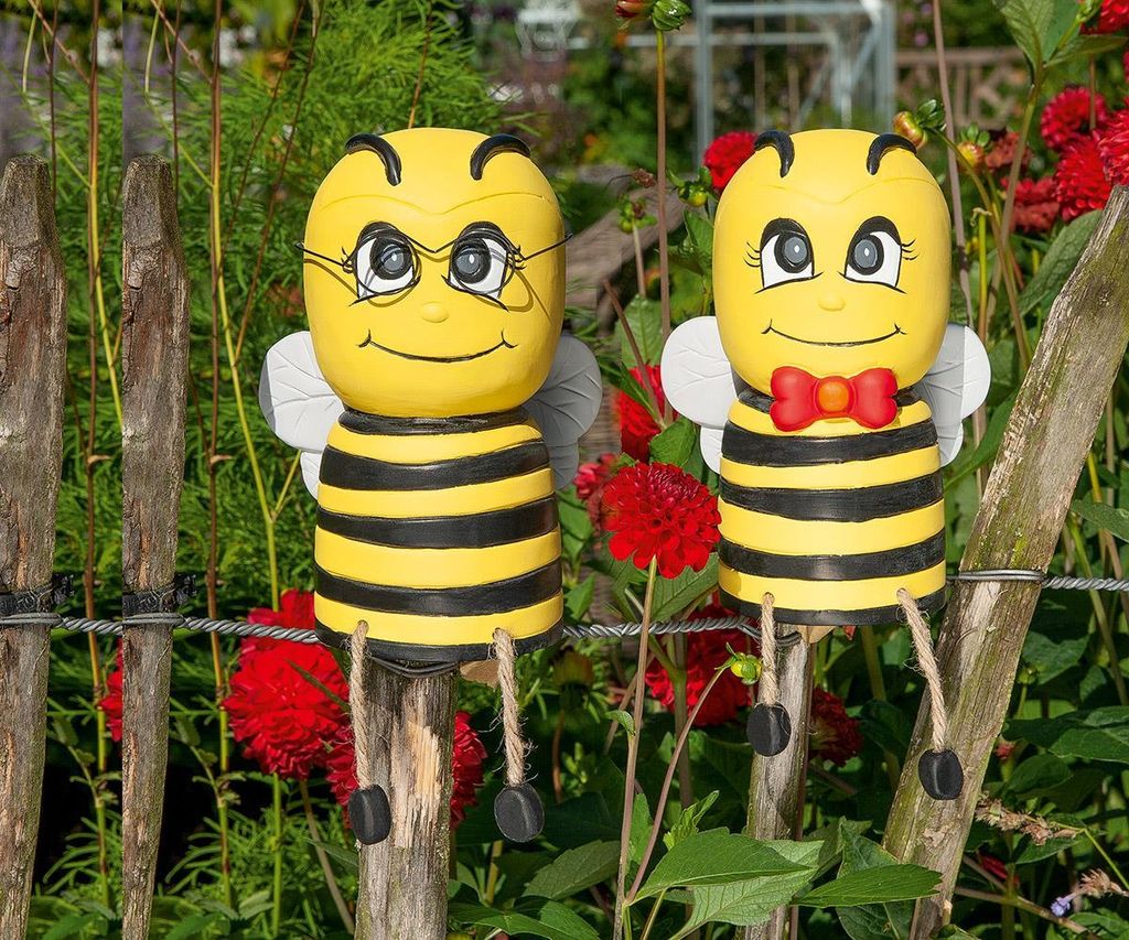 Gilde Keramik Hummel-Zaungast "Mats" VE 4 so 32384 Produktbild 