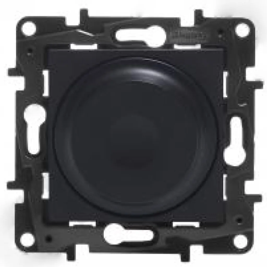 Variateur de lumière noir 2 fils Niloe Step pour éclairage LED et Halogène