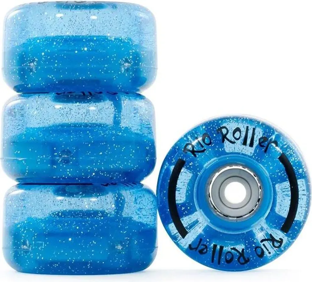 Rio Roller Light Up Rad Bleu S Roues LED Auto-alimentées Lot de 4