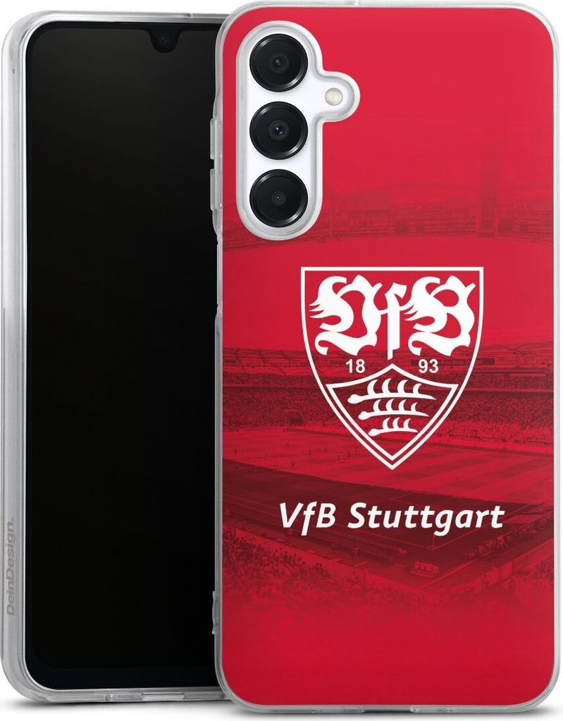DeinDesign Handyhülle für Samsung Galaxy A16 5G Silikon Hülle Case Smartphone Schutzhülle Offizielles Lizenzprodukt Stadion VfB Stuttgart
