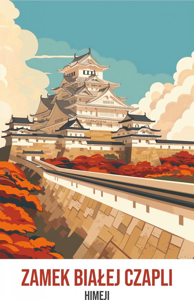 Plakat 40x60cm Schloss der weißen Reiher