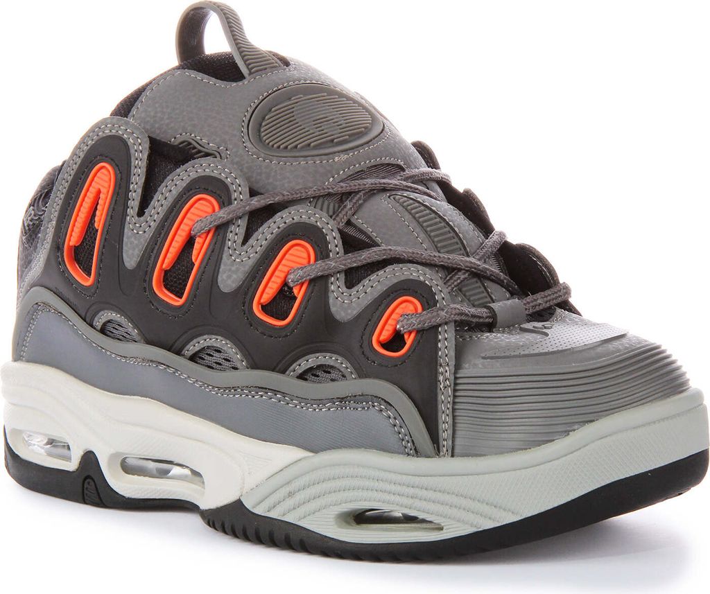 Osiris HerrenSynthetikTrainer D3 2001 mit dicksohligen SchnürSkaterschuhen in Anthrazit Schwarz – 11 Großbritannien - 47 EU - 12 USA / Anthrazi...