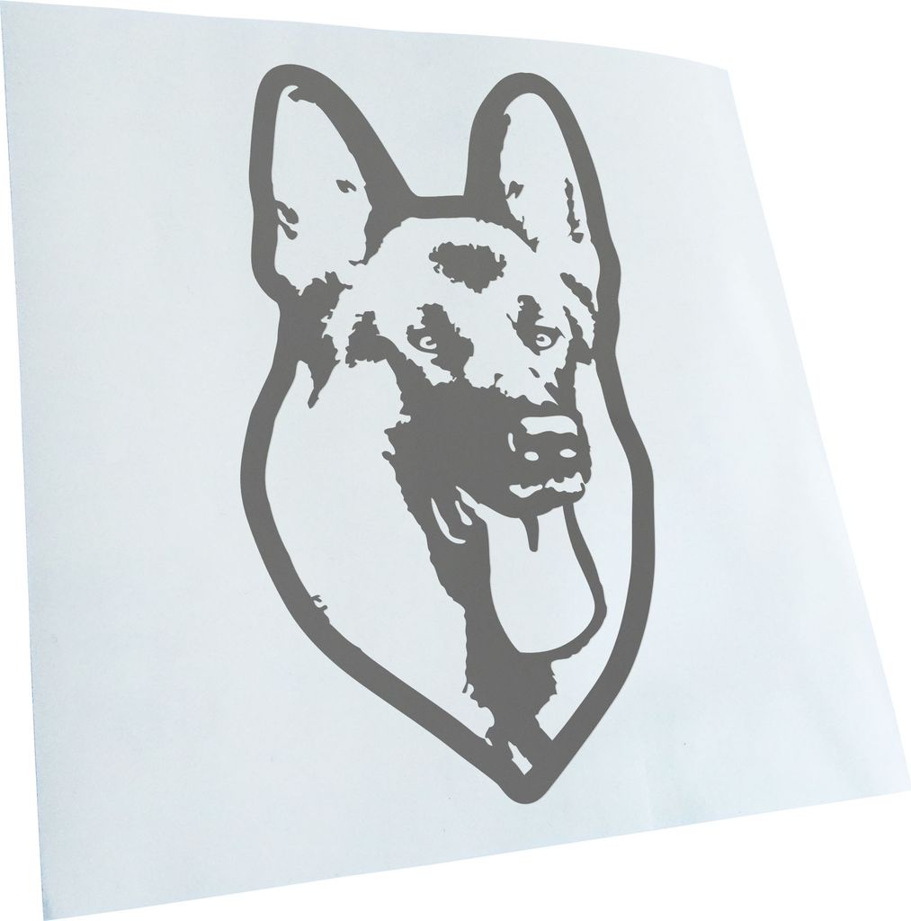 Kiwistar - Autoaufkleber - German sheperd Hund - Schwarz - 17x10cm - Aufkleber für Auto, Laptop, Fahrrad, LKW, Motorrad mehrfarbig JDM Decal Racing
