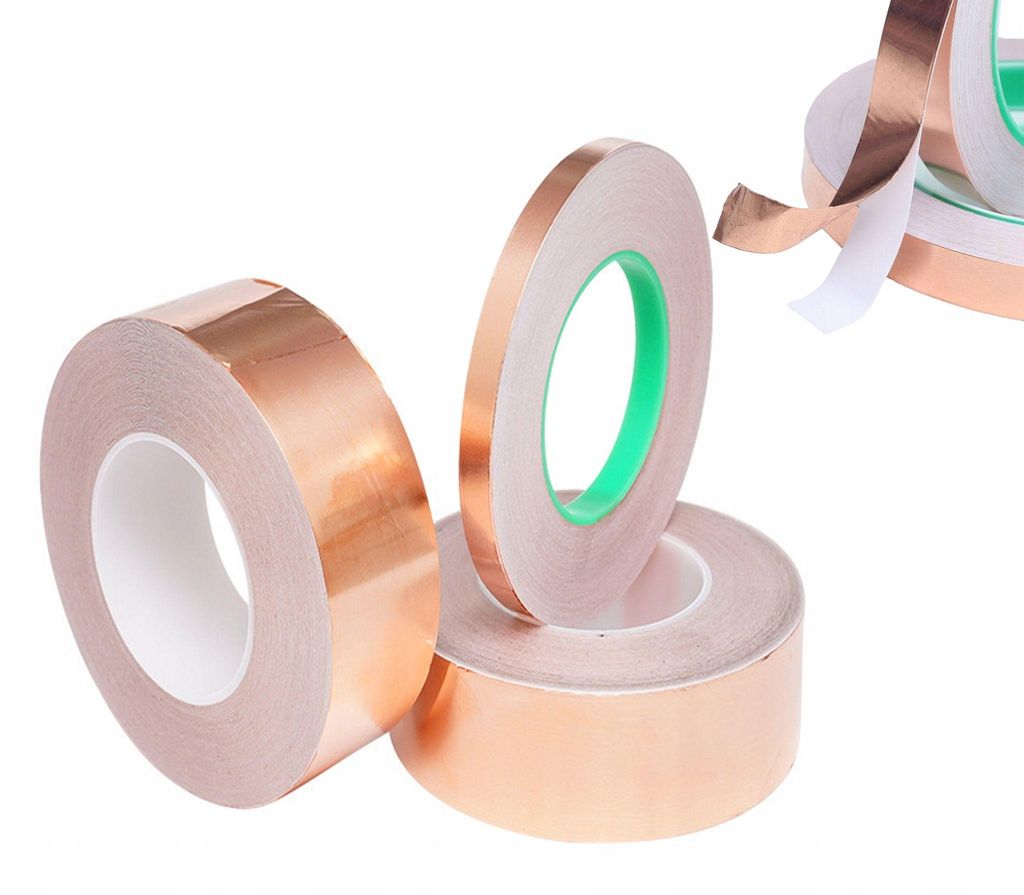 Koperband Zelfklevend – Dubbelzijdig Geleidend | 20 mm x 50 Productafbeelding 