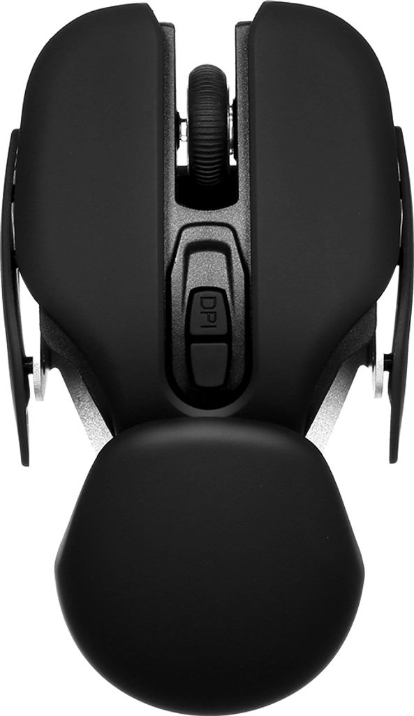 2,4 G kabellose Maus, ergonomische Büromaus, drei Gänge, DPI-verstellbar, integrierter wiederaufladbarer Lithium-Akku, Typ-C-Schnittstelle, Schwarz