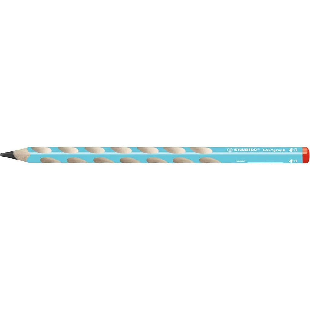 12 Matite in legno STABILO EASYgraph HB Ergonomiche Blu Chiaro - 9