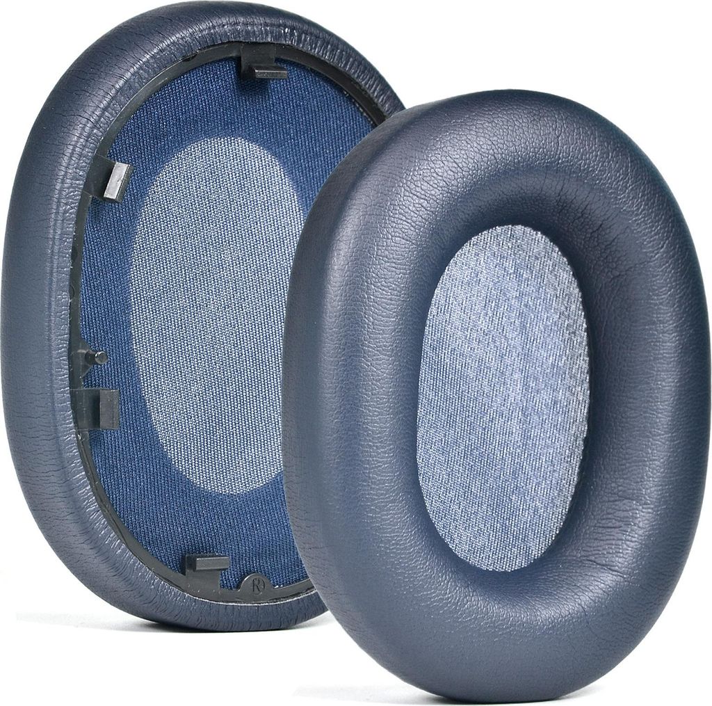 INF Ohrpolster Ersatz für Sony WH-1000XM5, Weiches Proteinleder Memory Foam, 2 Stück Blau