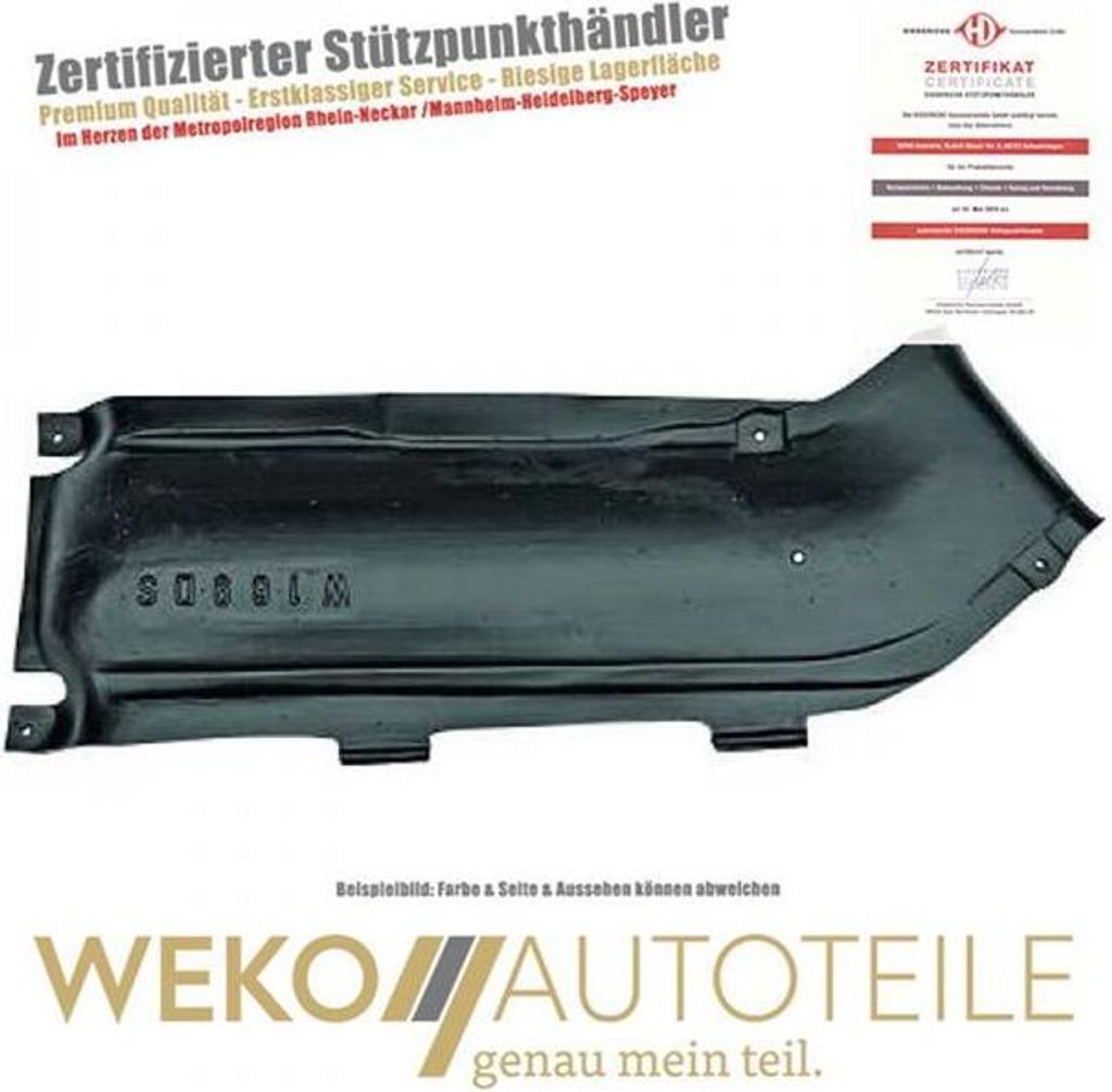 Motorabdeckung DIEDERICHS 8168110 für MERCEDES-BENZ