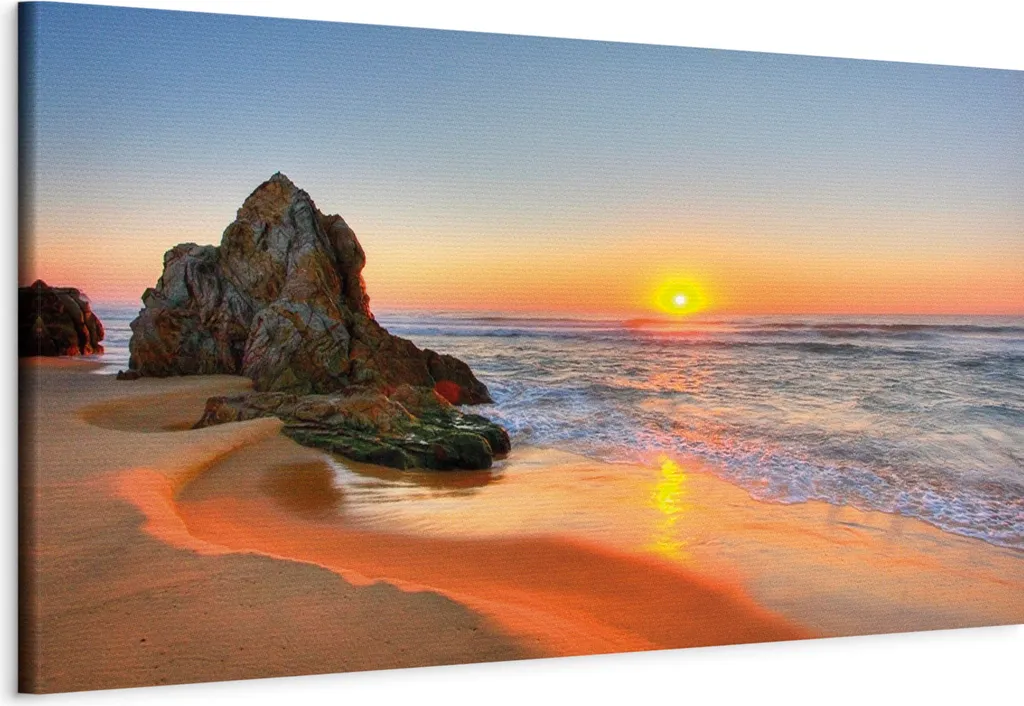 Quadro su Tela Nuovo Giorno 150x50 cm - Paesaggi Italiani per Salotto