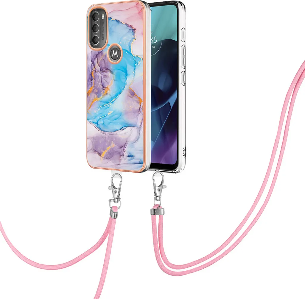 Cover Motorola Moto G71 5G Anti-Caduta con Laccio per Mamme