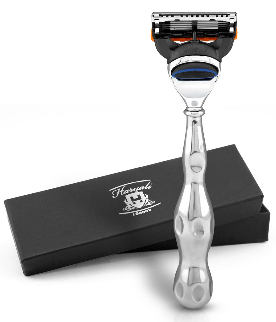 Nassrasierer Ergonomischer 5-Klingen-Herrenrasierer, Körper- und Gesichtsrasierer Packung, 5-Klingen-Rasierer aus hochwertigem Edelstahl., Abwasch...