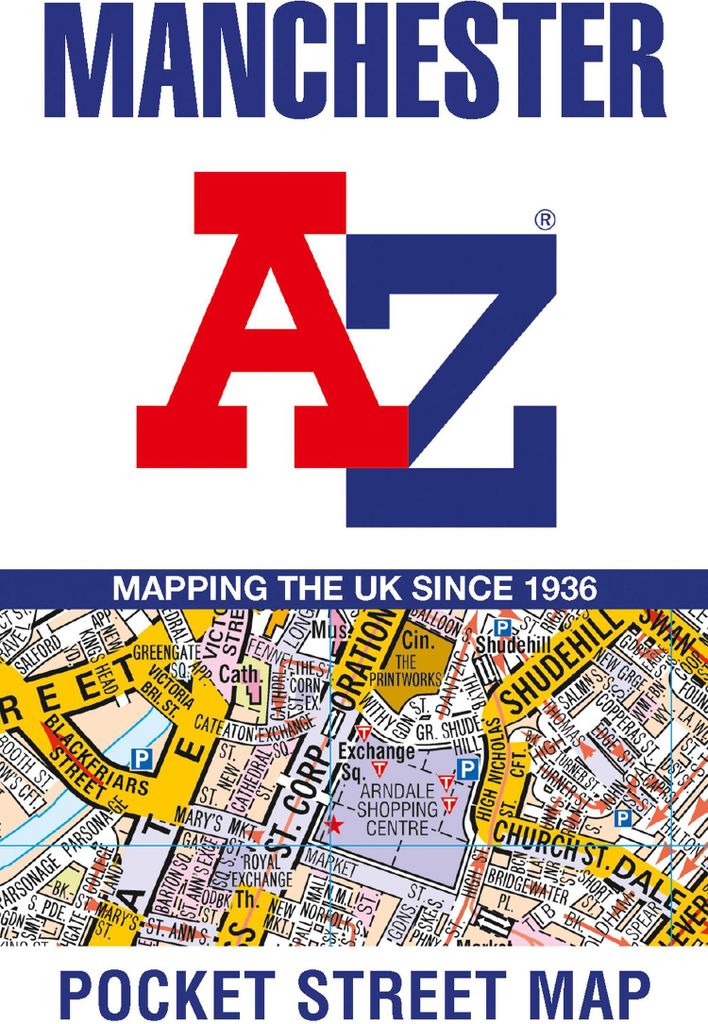Manchester A-Z Pocket Street Map