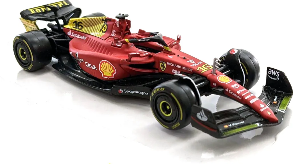 Modèle Réduit Ferrari F1-75 Monza Leclerc 1:43 pour Vitrine Collection