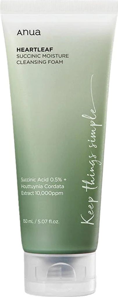 Anua - Heartleaf Succinic Moisture Cleansing Foam - Reinigungsschaum 150 ml