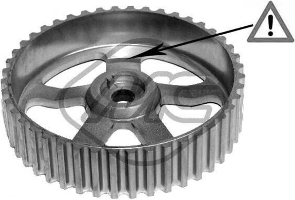 Metalcaucho Zahnrad Nockenwelle 05102 für RENAULT CLIO II (BB0/1/2, CB0/1/2) 132mm 0,236kg 236g