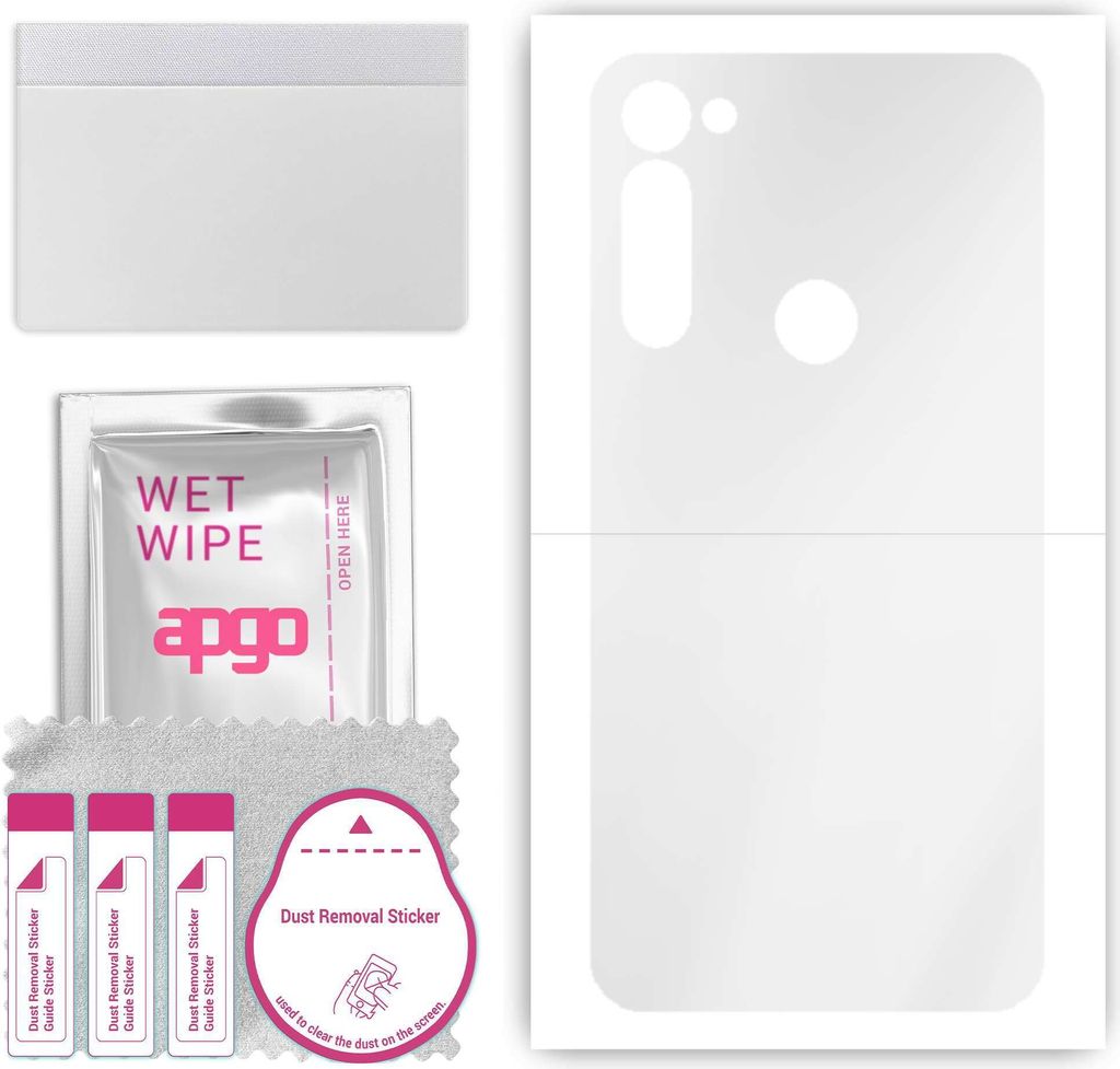 apgo Rückseite Schutzfolie, klar, kompatibel mit Motorola Moto G Stylus PRO, Hinten Hydrogel-Displayschutzfolie mit Positionierhilfe, kratzfest, ...