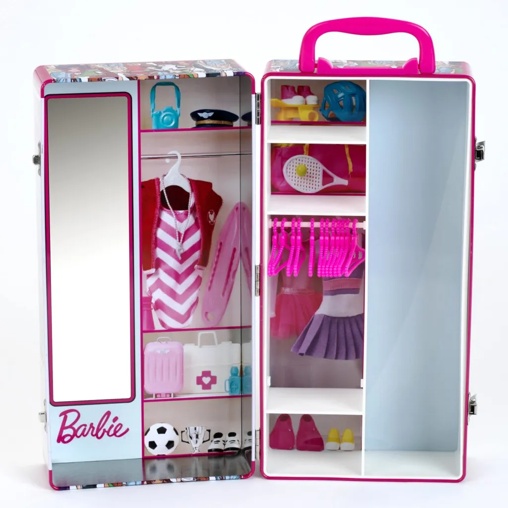 Valise Barbie Klein Theo rigide avec compartiments pour accessoires - 7