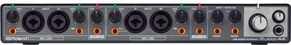 Interface audio USB Roland Rubix44 avec préamplis micro et MIDI pour studio - 2