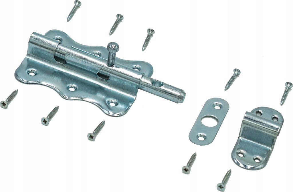 FEINZ | Riegel - 100/140 mm - verzinkt - Hochwertige Materialien - für Türen und Schränke