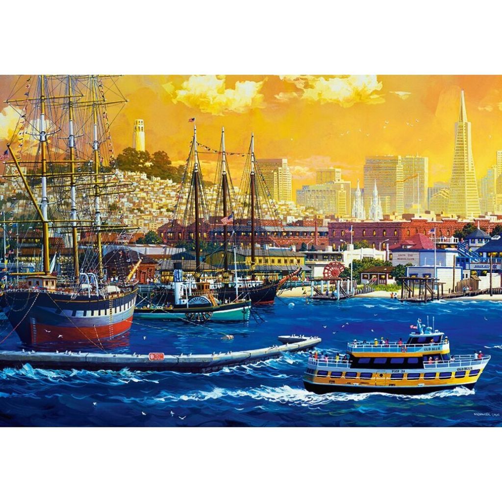 CASTORLAND Puzzle Hafen von San Francisco 500 Teile