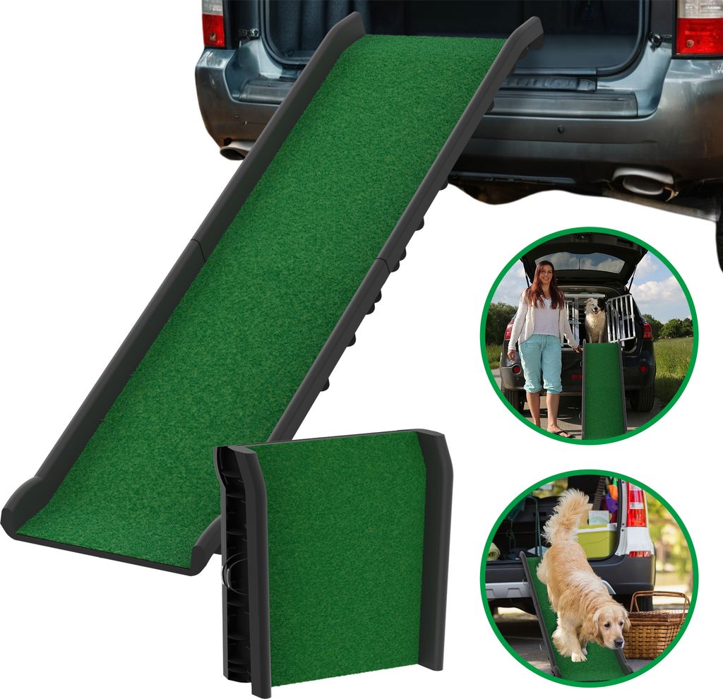 UISEBRT Rampe pour chiens pour voiture, pliable avec Image du produit 