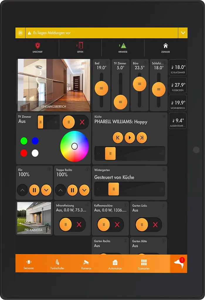 Lupus 10 pouces PoE Smarthome Display Noir - Écran de Contrôle Domotique