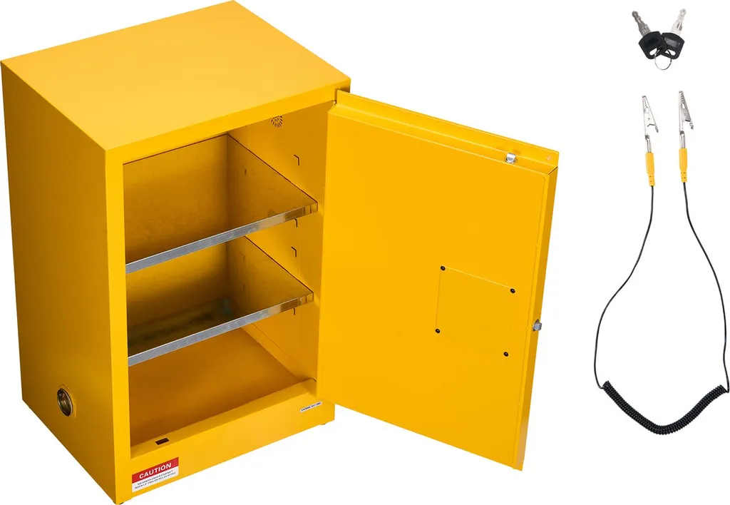 Sécurisez vos produits dangereux : armoire anti-incendie 50L en acier