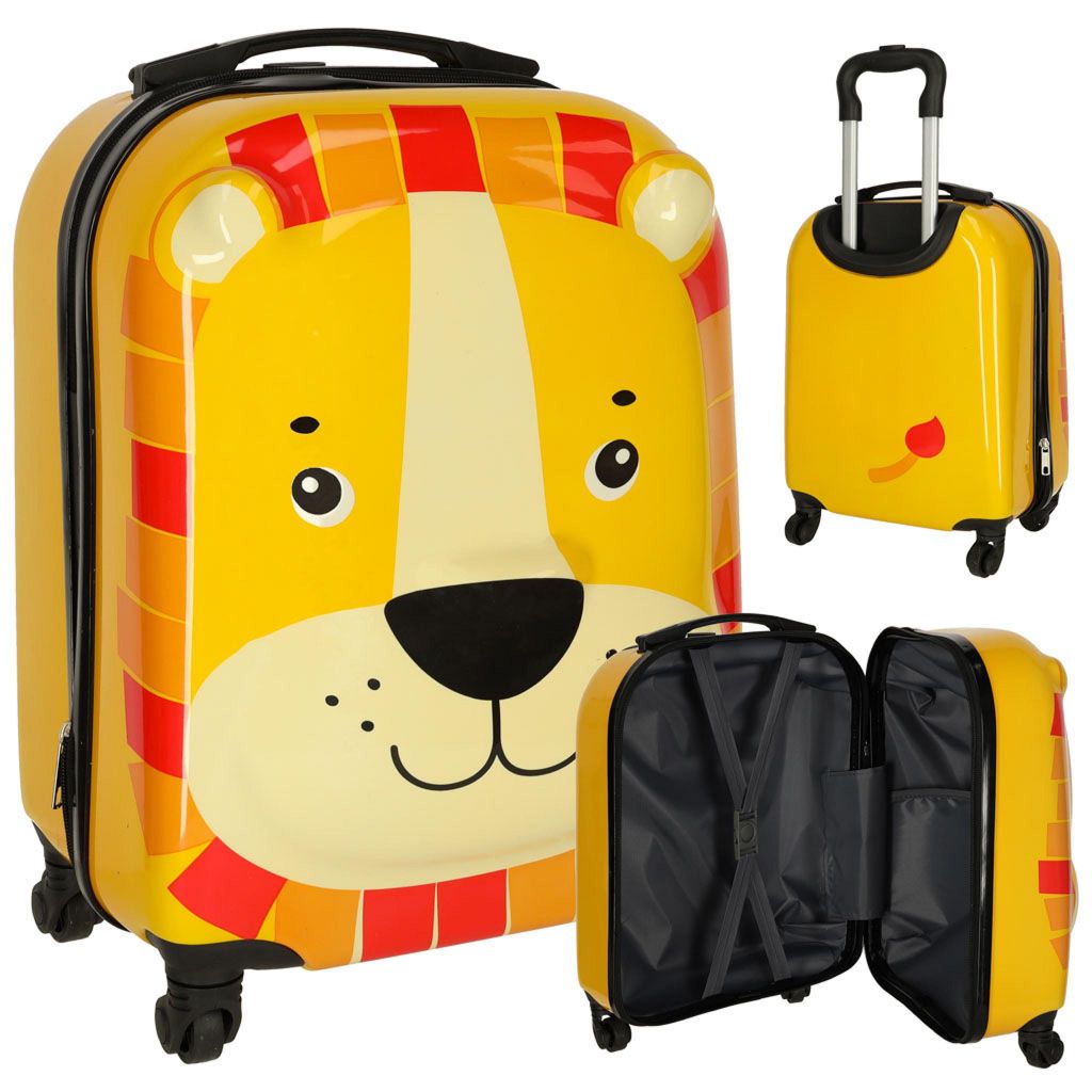 Reisekoffer für Kinder, Handgepäck mit Rollen, Bär Produktbild 