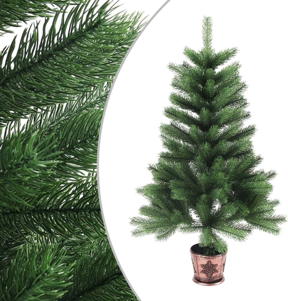 vidaXL Sapin de Noël artificiel Aiguilles naturelles 90 cm Image du produit 