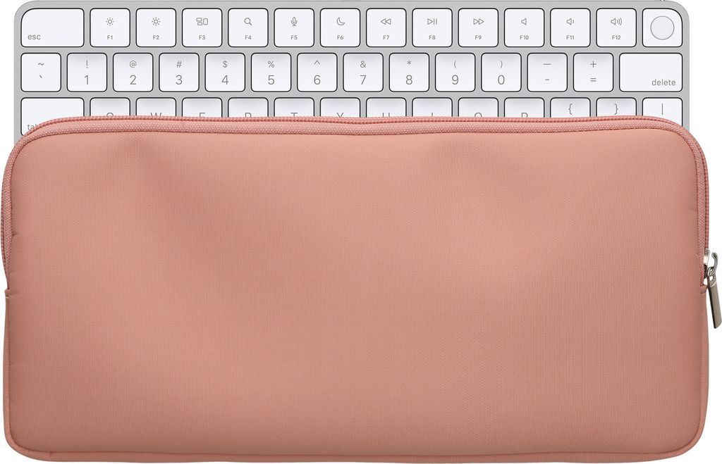 kwmobile Bluetooth Tastatur Cover kompatibel mit Apple Magic Keyboard Hülle - Nylon Schutzhülle für Keyboard - Nylon Tasche mit Zipper - Pastell