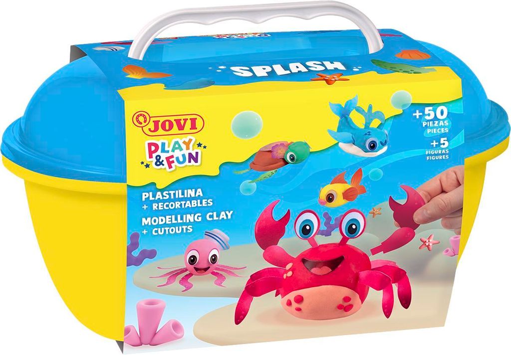 Jovi Play&Fun Koffer Plastilina Kit - Meerestiere